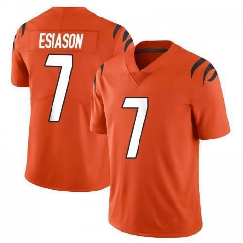 Nike Cincinnati Bengals #7 Boomer Esiason Orange Nike Alternate Vapor Limited Jersey