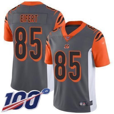 Nike Cincinnati Bengals #85 Tyler Eifert Silver Stitched NFL Limited Inverted Legend 100th Season Jersey