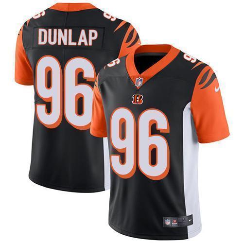 Nike Cincinnati Bengals #96 Carlos Dunlap Black Team Color Stitched NFL Vapor Untouchable Limited Jersey