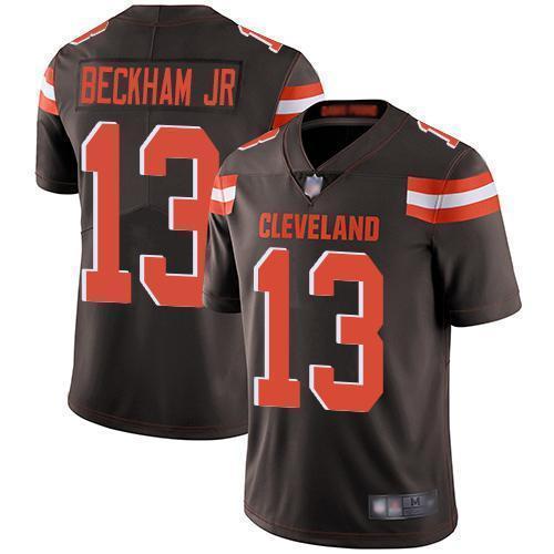 Nike Cleveland Browns #13 Odell Beckham Jr Brown Team Color Stitched NFL Vapor Untouchable Limited Jersey
