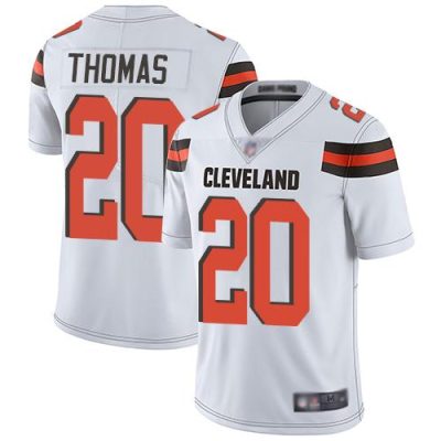 Nike Cleveland Browns #20 Tavierre Thomas White Stitched NFL Vapor Untouchable Limited Jersey