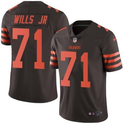 Nike Cleveland Browns #71 Jedrick Wills JR Brown Stitched NFL Limited Rush Jersey