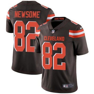 Nike Cleveland Browns #82 Ozzie Newsome Brown Team Color Stitched NFL Vapor Untouchable Limited Jersey