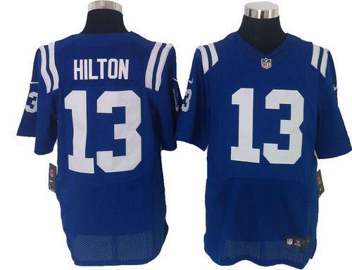 Nike Colts #13 T.Y. Hilton Royal Blue Team Color Stitched NFL Elite Jersey