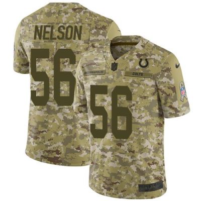 Nike Colts #56 Quenton Nelson Camo Stitched NFL Limited 2018 Salute To Service Jersey