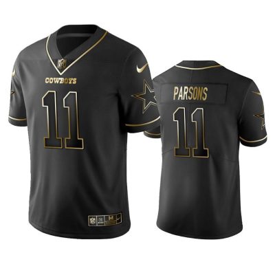Nike Cowboys #11 Micah Parsons Black/Gold Stitched NFL Vapor Untouchable Limited Jersey