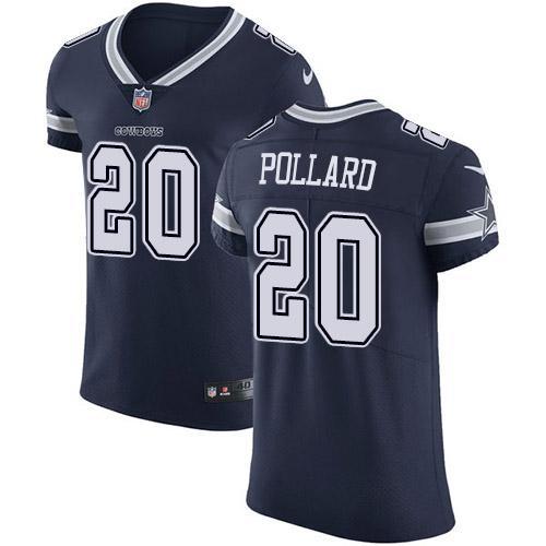 Nike Cowboys #20 Tony Pollard Navy Blue Team Color Stitched NFL Vapor Untouchable Elite Jersey
