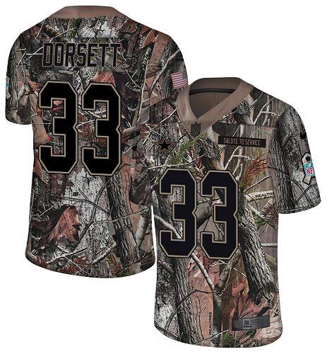 Nike Cowboys #33 Tony Dorsett Camo Stitched NFL Limited Rush Realtree Jersey