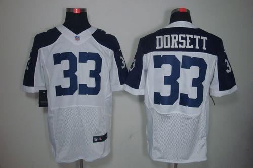 Nike Cowboys #33 Tony Dorsett White Thanksgiving Throwback Stitched NFL Elite Jersey