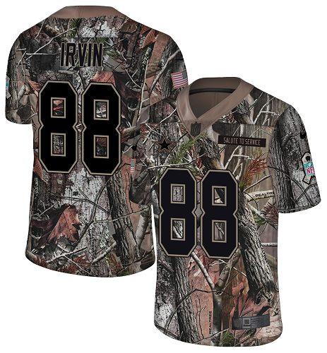 Nike Cowboys #88 Michael Irvin Camo Stitched NFL Limited Rush Realtree Jersey