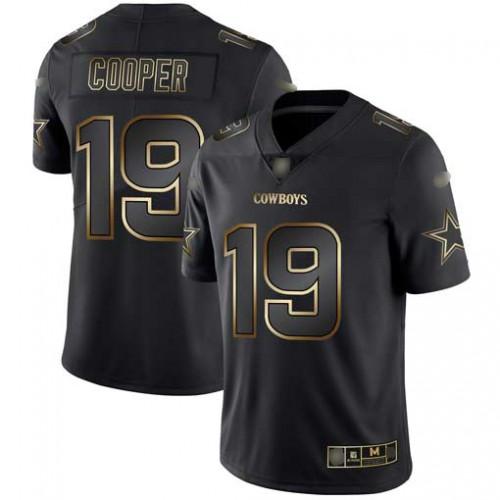 Nike Dallas Cowboys #19 Amari Cooper Black/Gold Stitched NFL Vapor Untouchable Limited Jersey