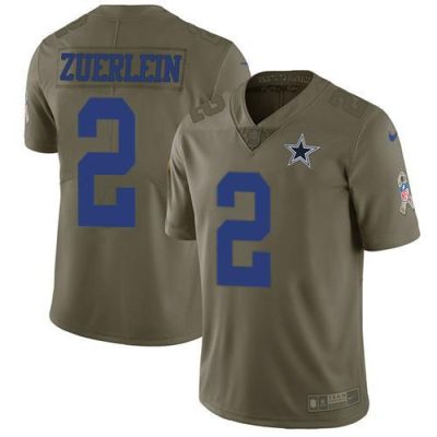 Nike Dallas Cowboys #2 Greg Zuerlein Olive Stitched NFL Limited 2017 Salute To Service Jersey