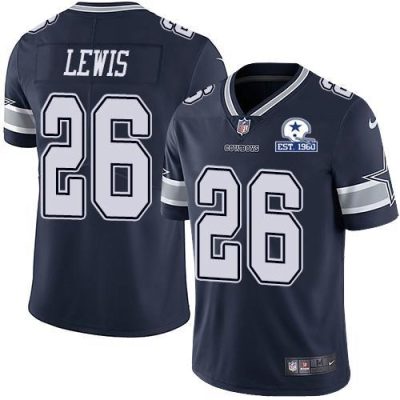 Nike Dallas Cowboys #26 Jourdan Lewis Navy Blue Team Color Stitched With Established In 1960 Patch NFL Vapor Untouchable Limited Jersey