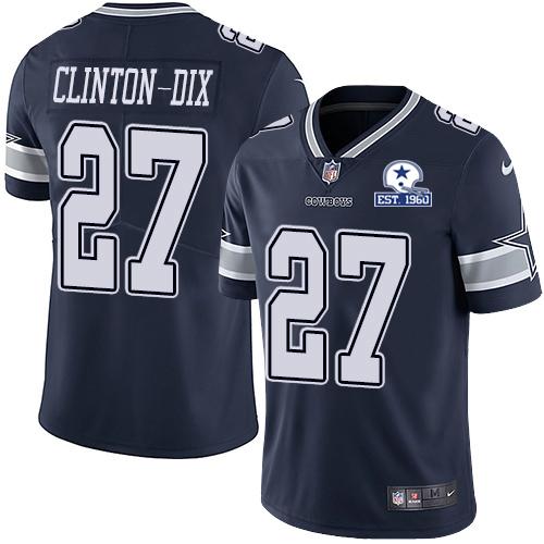 Nike Dallas Cowboys #27 Ha Ha Clinton-Dix Navy Blue Team Color Stitched With Established In 1960 Patch NFL Vapor Untouchable Limited Jersey