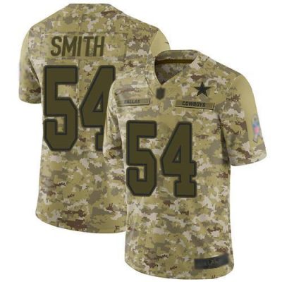 Nike Dallas Cowboys #54 Jaylon Smith Camo Stitched NFL Limited 2018 Salute To Service Jersey