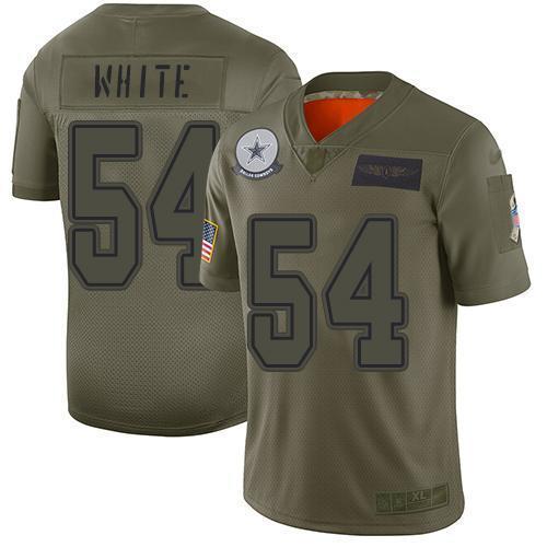 Nike Dallas Cowboys #54 Randy White Camo Stitched NFL Limited 2019 Salute To Service Jersey