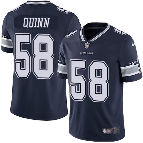 Nike Dallas Cowboys #58 Robert Quinn Navy Blue Team Color Stitched NFL Vapor Untouchable Limited Jersey