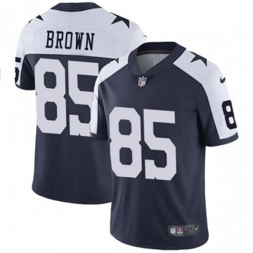 Nike Dallas Cowboys #85 Noah Brown Navy Blue Thanksgiving Stitched NFL Vapor Untouchable Limited Throwback Jersey