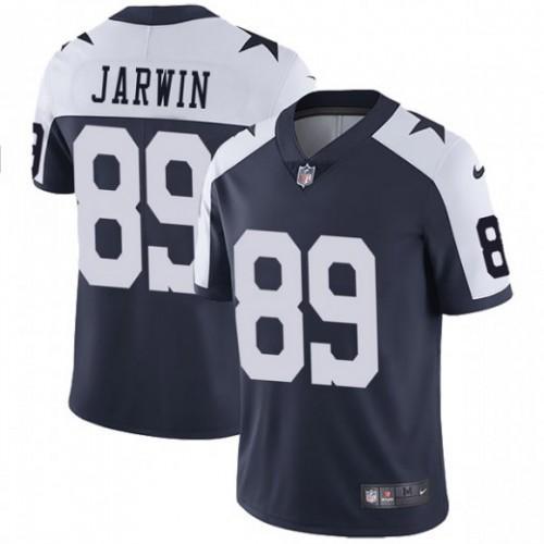 Nike Dallas Cowboys #89 Blake Jarwin Navy Blue Thanksgiving Stitched NFL Vapor Untouchable Limited Throwback Jersey