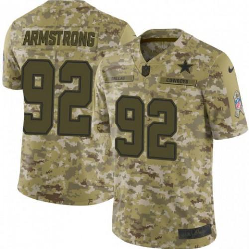 Nike Dallas Cowboys #92 Dorance Armstrong Camo Stitched NFL Limited 2018 Salute To Service Jersey
