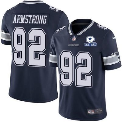 Nike Dallas Cowboys #92 Dorance Armstrong Navy Blue Team Color Stitched With Established In 1960 Patch NFL Vapor Untouchable Limited Jersey