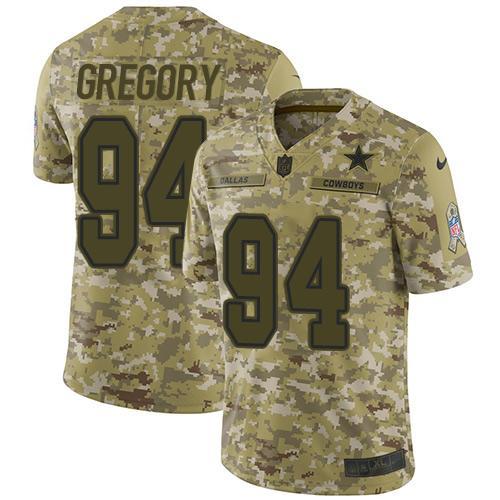 Nike Dallas Cowboys #94 Randy Gregory Camo Stitched NFL Limited 2018 Salute To Service Jersey