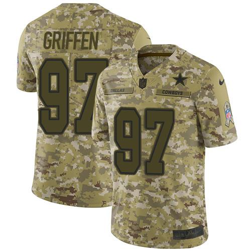 Nike Dallas Cowboys #97 Everson Griffen Camo Stitched NFL Limited 2018 Salute To Service Jersey