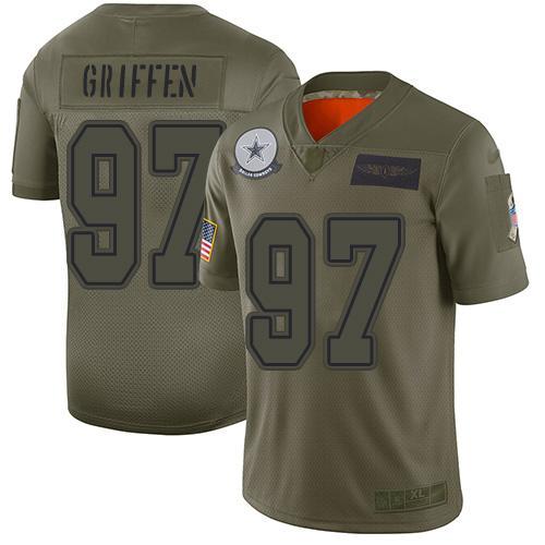 Nike Dallas Cowboys #97 Everson Griffen Camo Stitched NFL Limited 2019 Salute To Service Jersey
