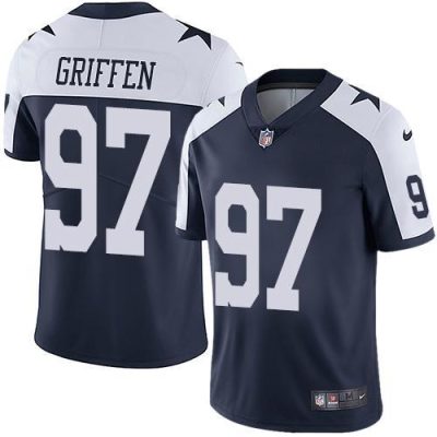Nike Dallas Cowboys #97 Everson Griffen Navy Blue Thanksgiving Stitched NFL Vapor Untouchable Limited Throwback Jersey
