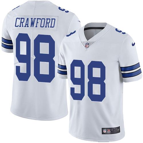 Nike Dallas Cowboys #98 Tyrone Crawford White Stitched NFL Vapor Untouchable Limited Jersey