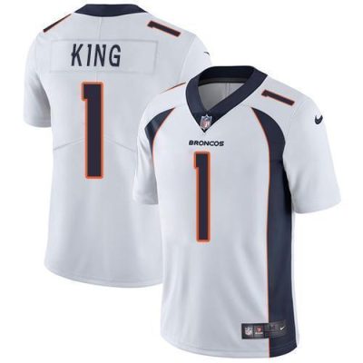 Nike Denver Broncos #1 Marquette King White Stitched NFL Vapor Untouchable Limited Jersey
