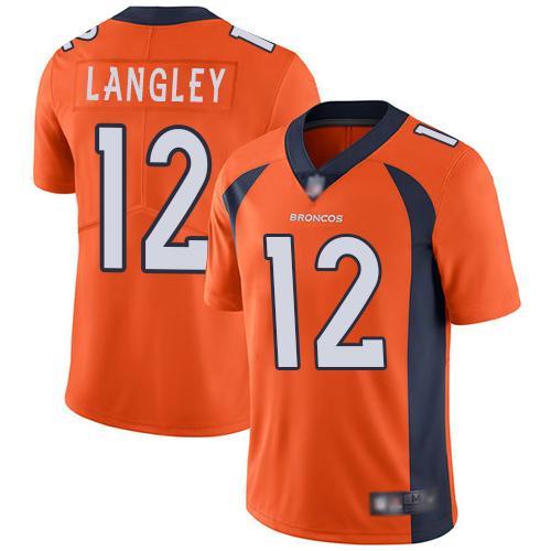 Nike Denver Broncos #12 Brendan Langley Orange Team Color Stitched NFL Vapor Untouchable Limited Jersey