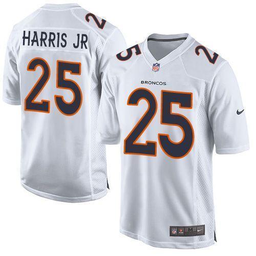 Nike Denver Broncos #25 Chris Harris Jr White Stitched NFL Game Event Jersey