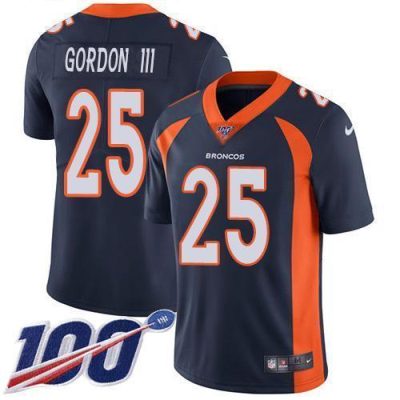 Nike Denver Broncos #25 Melvin Gordon III Navy Blue Alternate Stitched NFL 100th Season Vapor Untouchable Limited Jersey