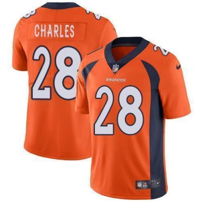 Nike Denver Broncos #28 Jamaal Charles Orange Team Color Stitched NFL Vapor Untouchable Limited Jersey