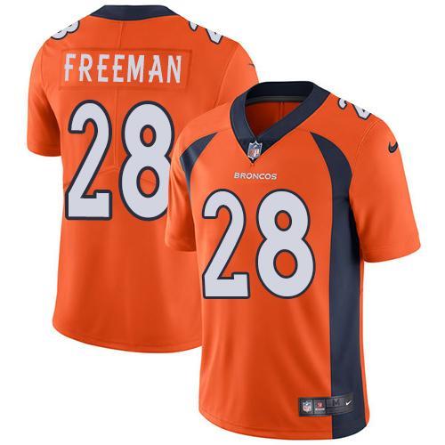 Nike Denver Broncos #28 Royce Freeman Orange Team Color Stitched NFL Vapor Untouchable Limited Jersey