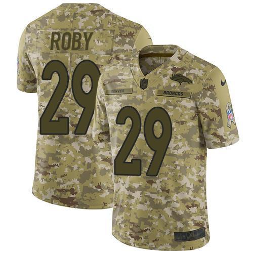 Nike Denver Broncos #29 Bradley Roby Camo Stitched NFL Limited 2018 Salute To Service Jersey