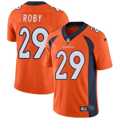 Nike Denver Broncos #29 Bradley Roby Orange Team Color Stitched NFL Vapor Untouchable Limited Jersey