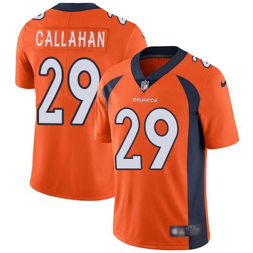Nike Denver Broncos #29 Bryce Callahan Orange Team Color Stitched NFL Vapor Untouchable Limited Jersey