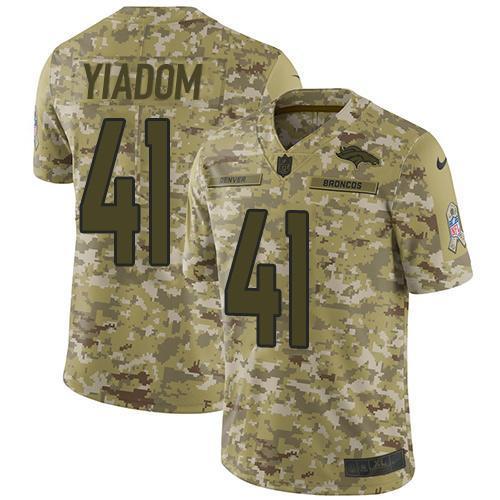Nike Denver Broncos #41 Isaac Yiadom Camo Stitched NFL Limited 2018 Salute To Service Jersey