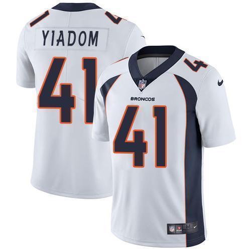 Nike Denver Broncos #41 Isaac Yiadom White Stitched NFL Vapor Untouchable Limited Jersey