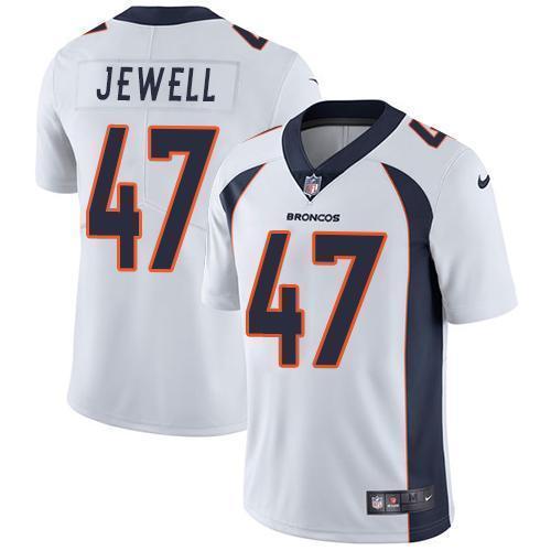 Nike Denver Broncos #47 Josey Jewell White Stitched NFL Vapor Untouchable Limited Jersey