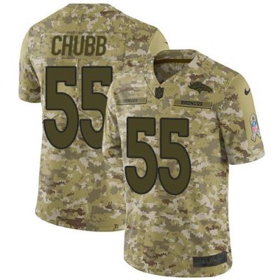 Nike Denver Broncos #55 Bradley Chubb Camo Stitched NFL Limited 2018 Salute To Service Jersey