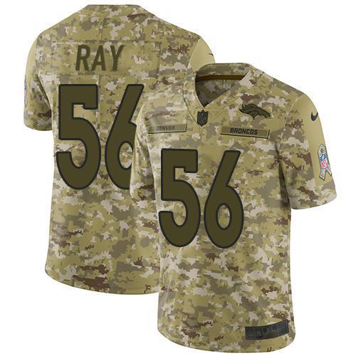 Nike Denver Broncos #56 Shane Ray Camo Stitched NFL Limited 2018 Salute To Service Jersey