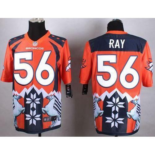 Nike Denver Broncos #56 Shane Ray Orange Stitched NFL Elite Noble Fashion Jersey