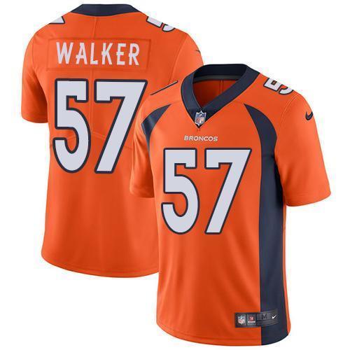 Nike Denver Broncos #57 Demarcus Walker Orange Team Color Stitched NFL Vapor Untouchable Limited Jersey
