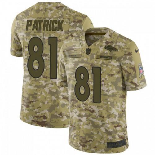 Nike Denver Broncos #81 Tim Patrick Camo Stitched NFL Limited 2018 Salute To Service Jersey