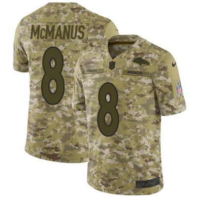 Nike Denver Broncos #8 Brandon McManus Camo Stitched NFL Limited 2018 Salute To Service Jersey