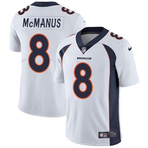 Nike Denver Broncos #8 Brandon McManus White Stitched NFL Vapor Untouchable Limited Jersey