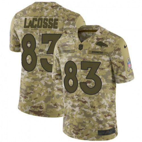 Nike Denver Broncos #83 Matt LaCosse Camo Stitched NFL Limited 2018 Salute To Service Jersey